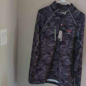 Sunice Dark Gray Camouflage Quarter-Zip Pullover